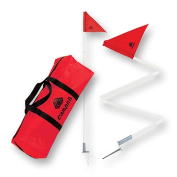 [1252] Folding Corner Flags (set Of 4)